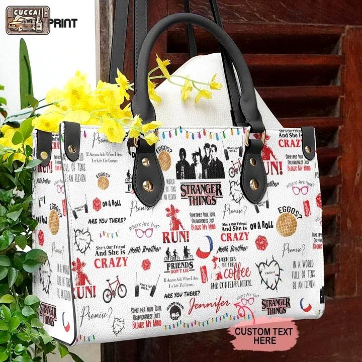 Stylish stranger things 1 leather hand bag gift for women’s day: perfect women s day gift – g95 3886 Women Leather Hand Bag