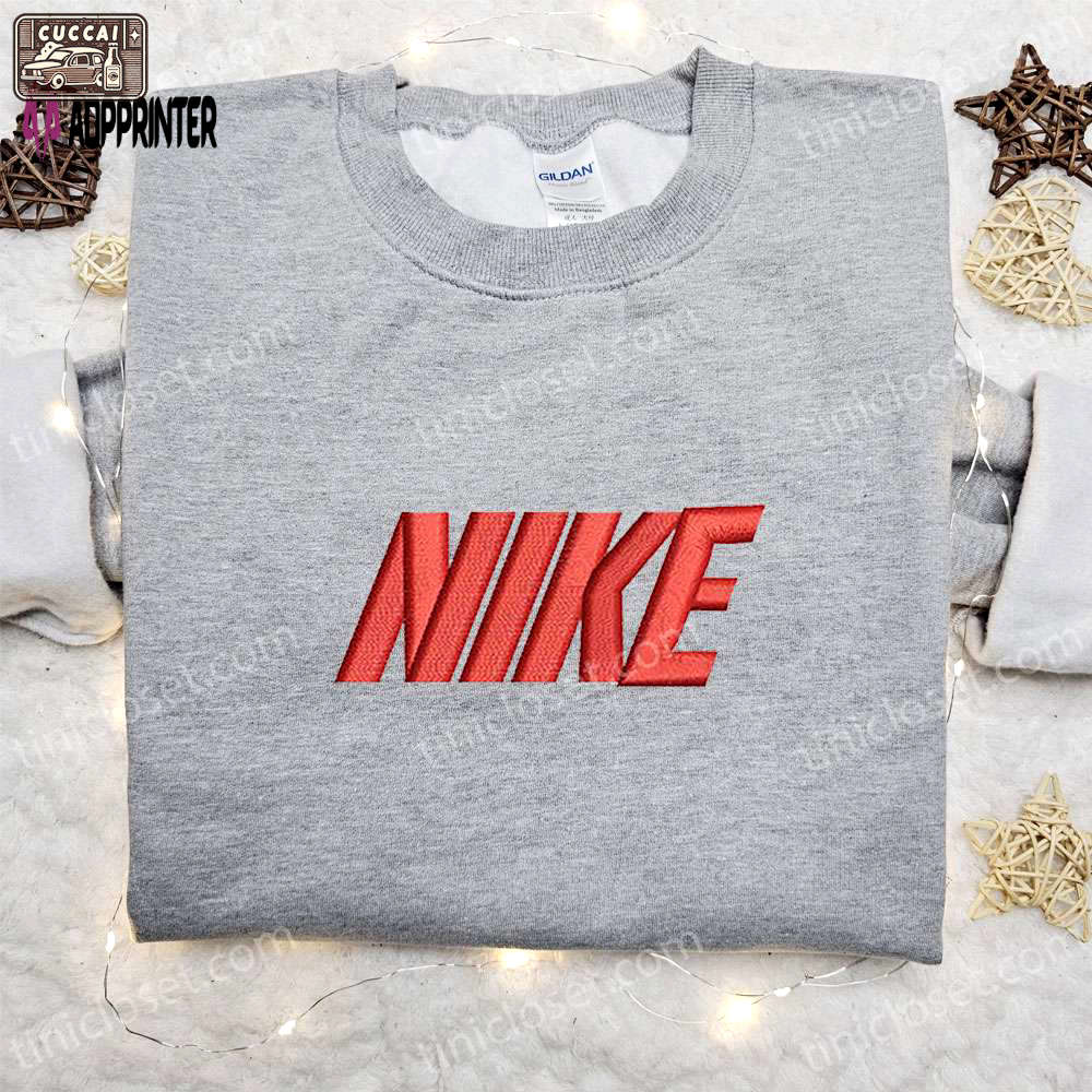 Stylish vintage nike embroidered shirt sweatshirt and custom hoodie – uniquely nike inspired apparel Embroidered Shirt