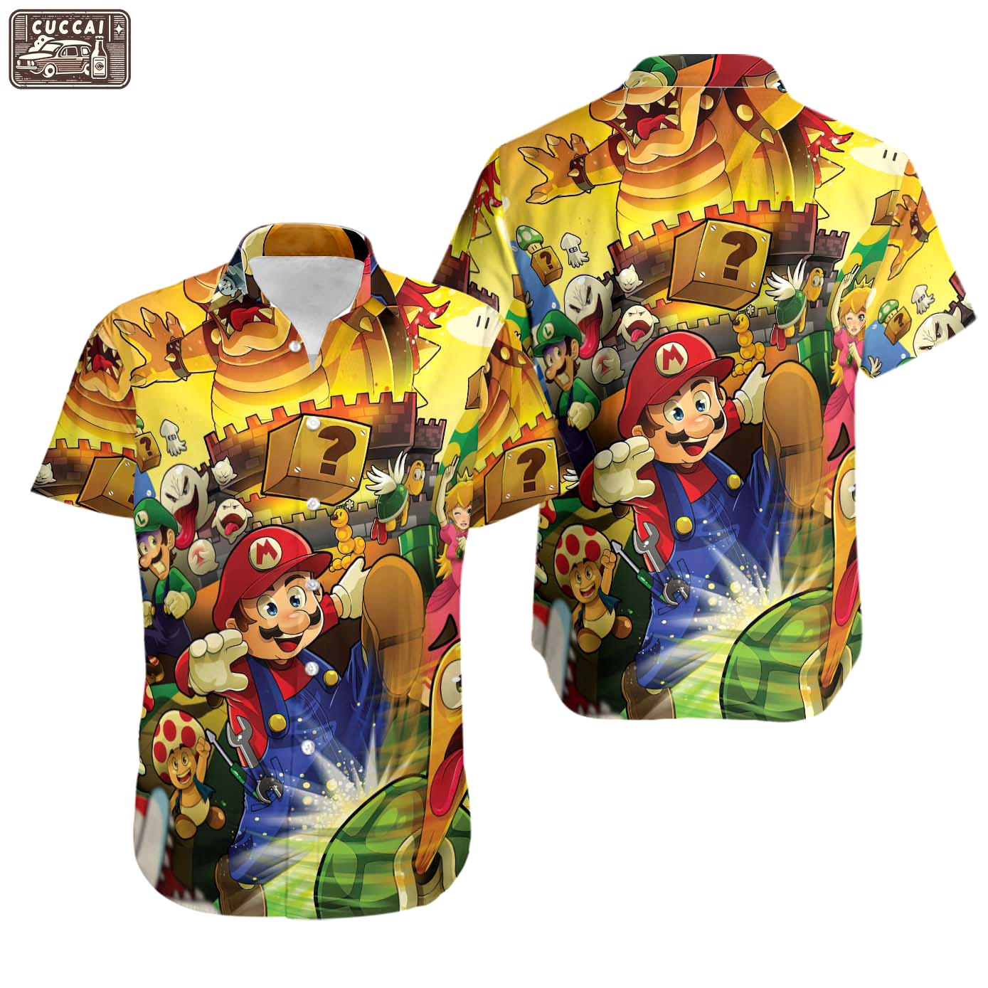 Super mario hawaiian shirt Hawaii Shirt Shorts & Flip Flops
