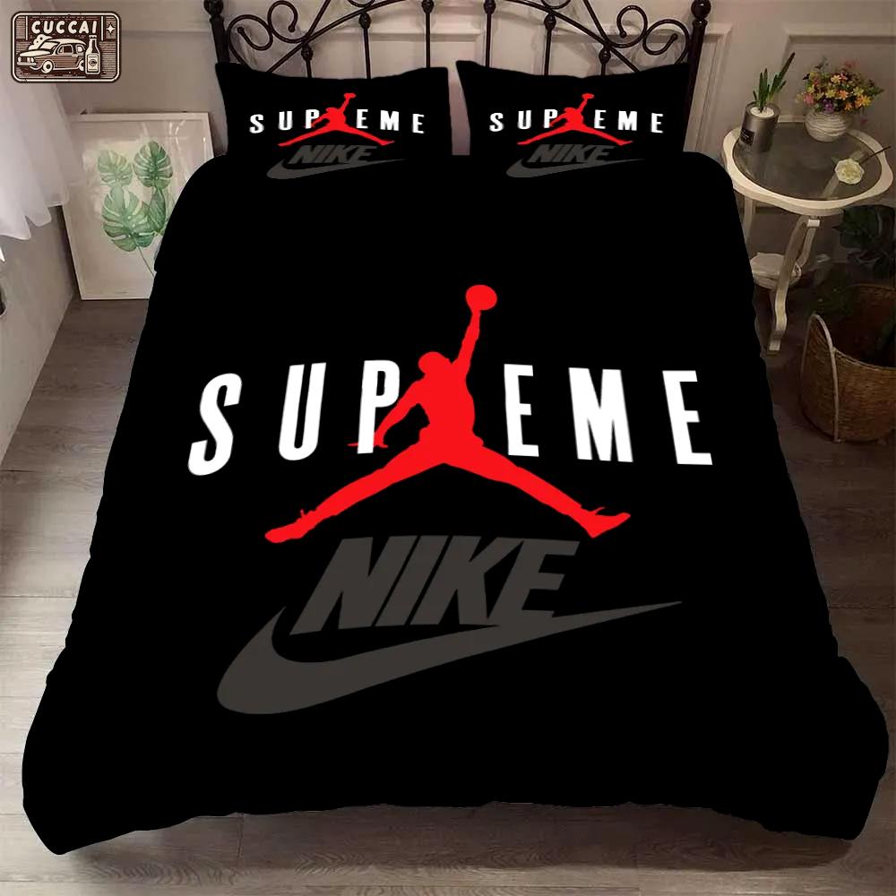 Supreme nike hot bedding sets luxury brand bedding decor bedroom sets Bedding Sets