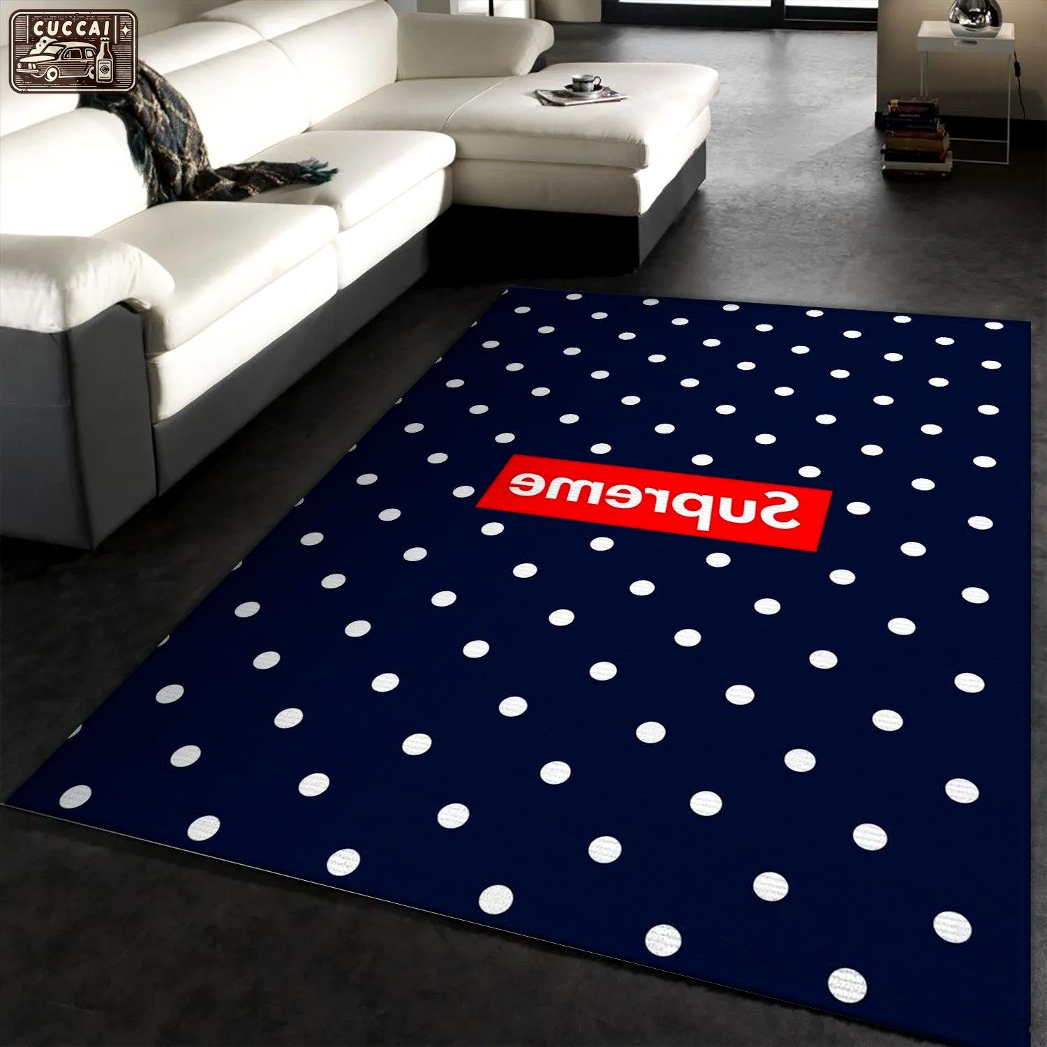 Supreme x cdg s logo type 460. Upgrade Your Living Room with Luxury Home Decor: Area Carpets, Floor Decor, Door Mats, and Hot Gift Items with style a High-End Fashion Brand Rectangle Rug