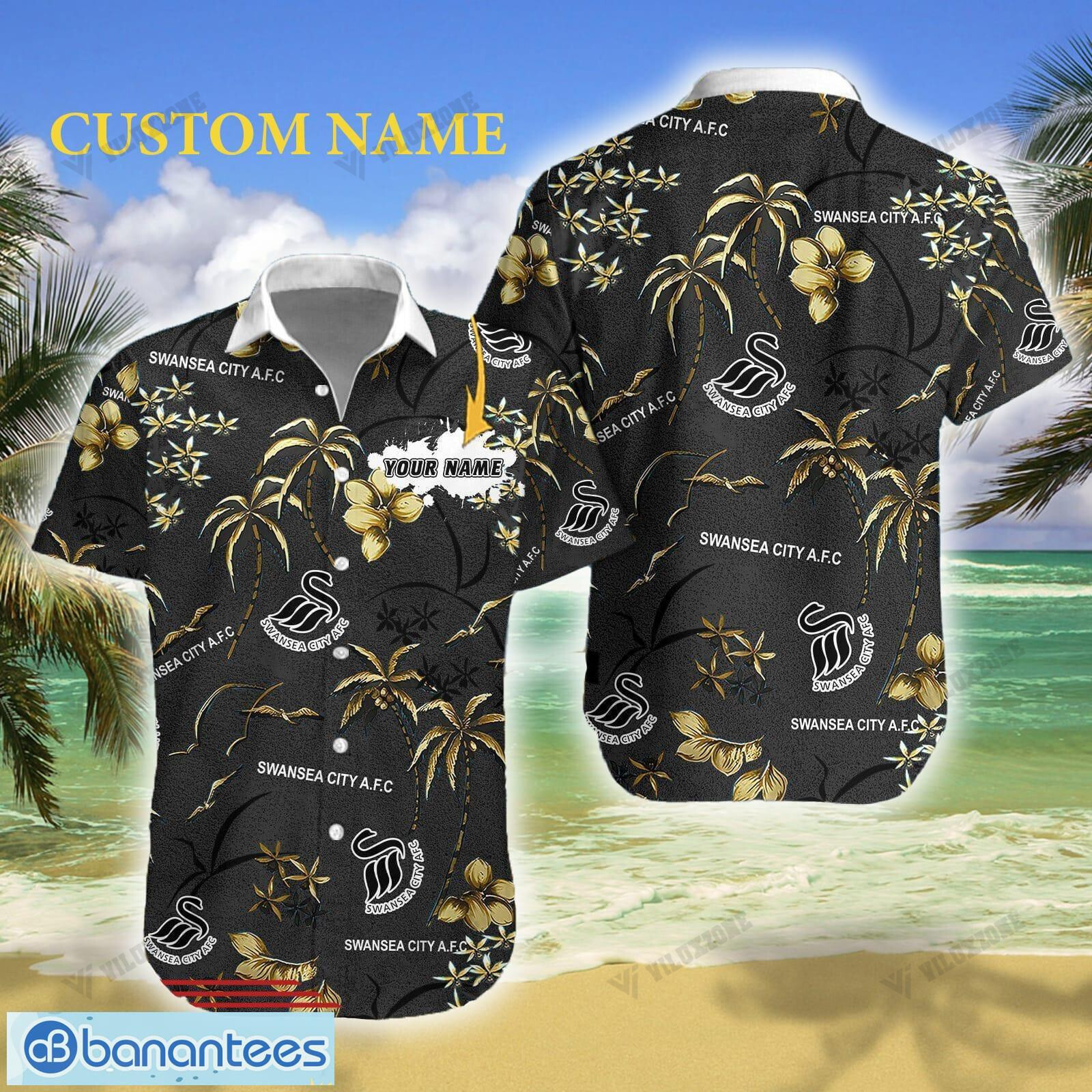 Swansea city afc 3d hawaiian shirt Hawaii Shirt Shorts & Flip Flops