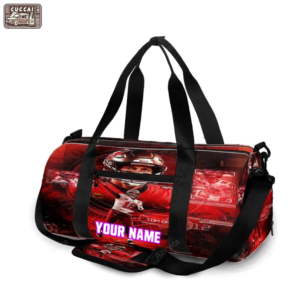 Tampa bay buccaneers tom brady6 personalized name travel bag gym bag 1683 Travel Bag
