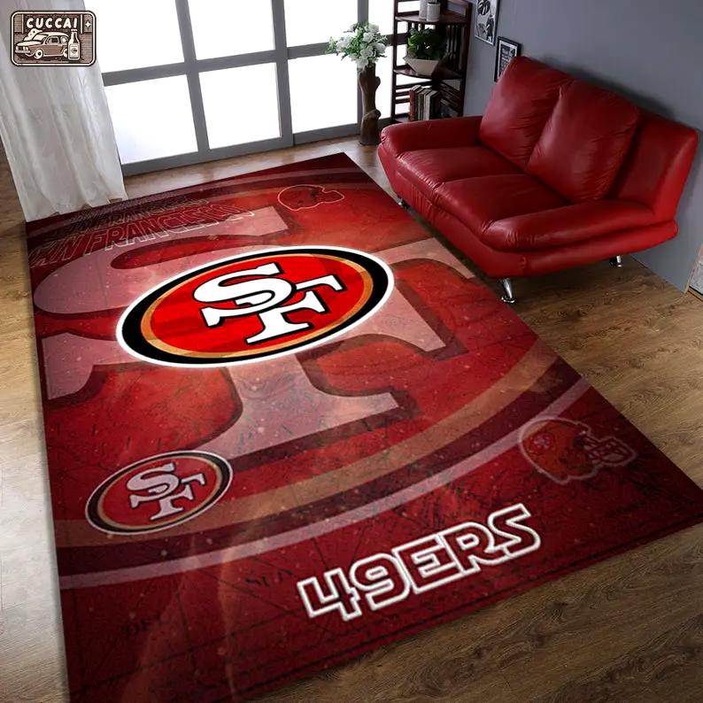 Team logo wooden style nice gift home decor rectangle area rug living room rug home decor Rectangle Rug
