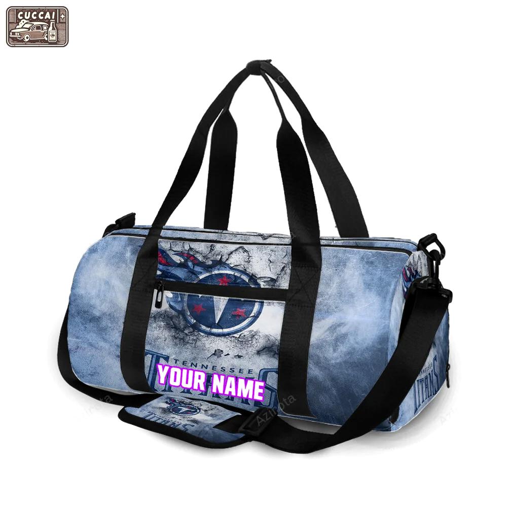 Tennessee titans emblem v1 personalized name travel bag gym bag 2560 Travel Bag