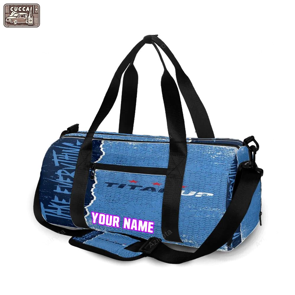 Tennessee titans take everything personalized name travel bag gym bag 2475 Travel Bag