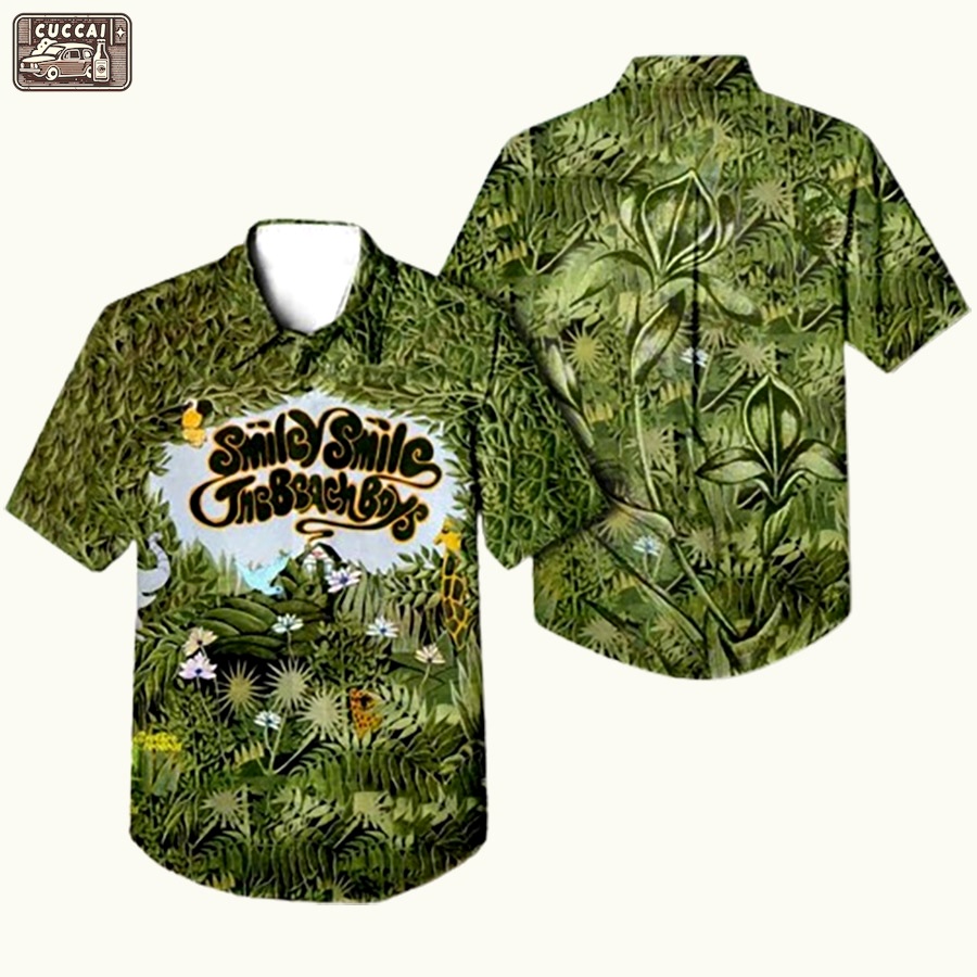 The beach boys smile smile album hawaiian shirt Hawaii Shirt Shorts & Flip Flops