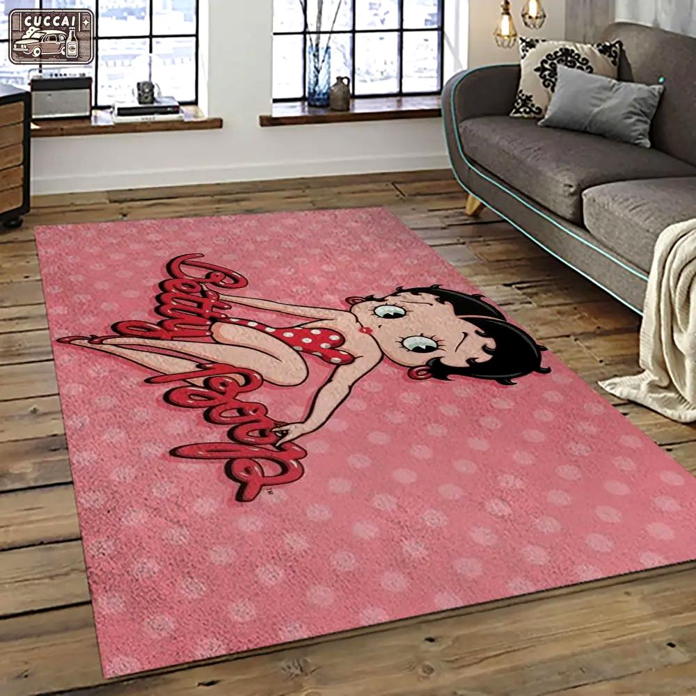 The best of betty boop cartoon character carpet area rug home decor gift best present for friends bobb21 Rectangle Rug