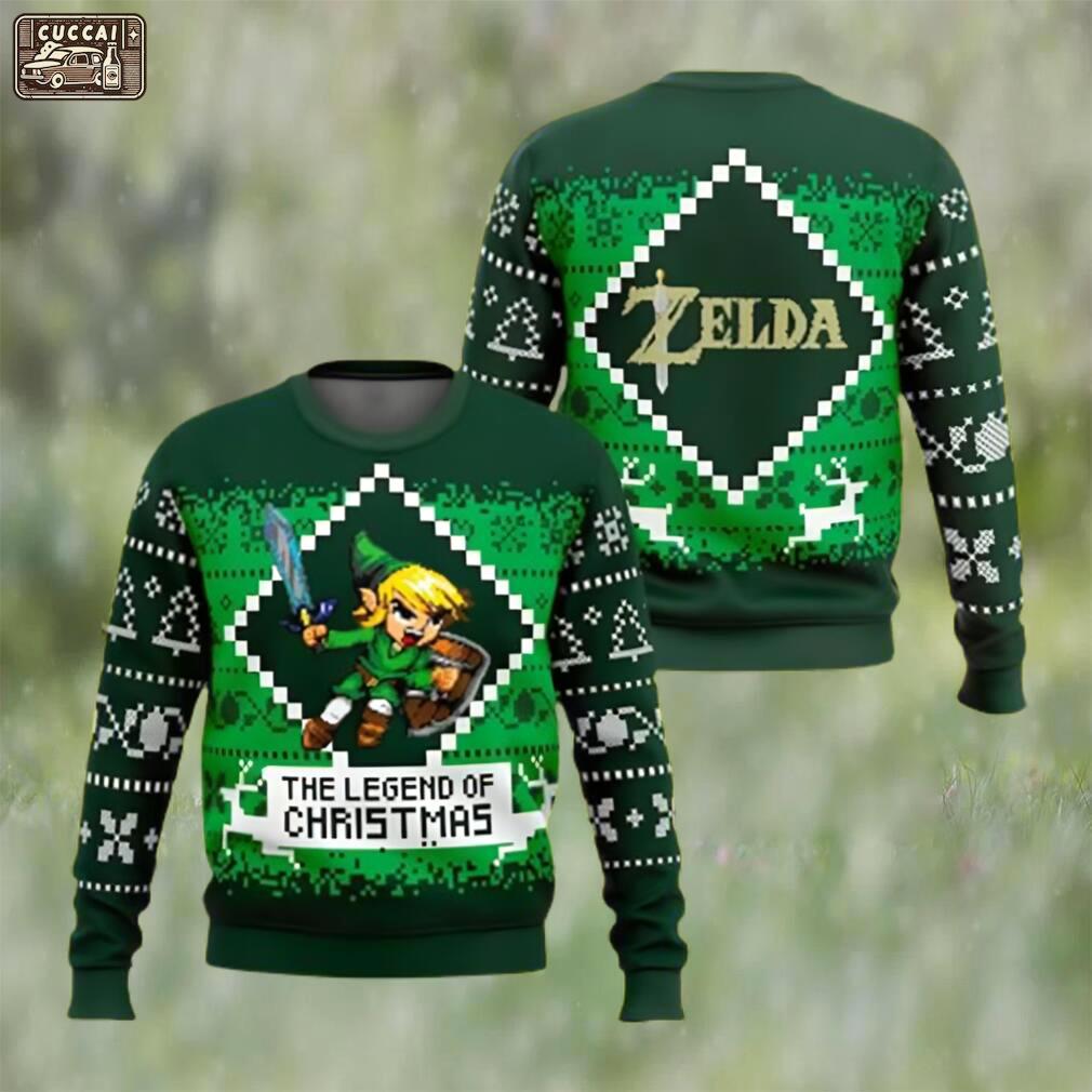 The legend of christmas zelda ugly christmas sweater majora?s ugly sweater Christmas Ugly Sweater