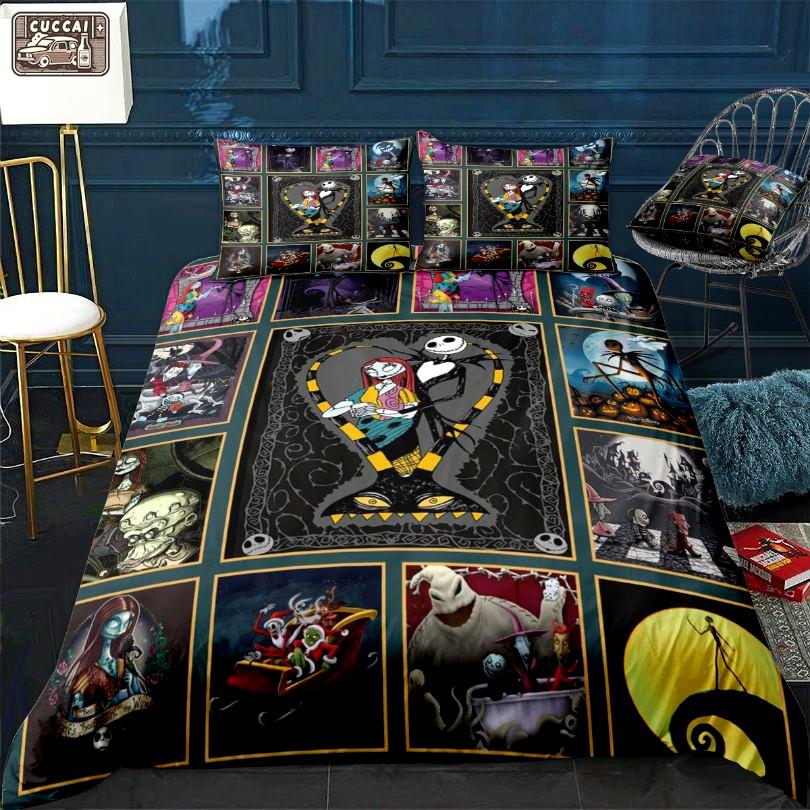 The nightmare before christmas- xmas gift full bedding set Bedding Sets