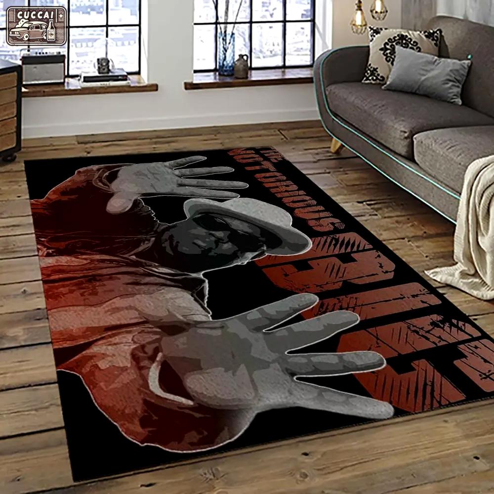 The notorious b.i.g. rapper hiphop music rap carpet area rug home decor gift for fans gift for friends big7 Rectangle Rug