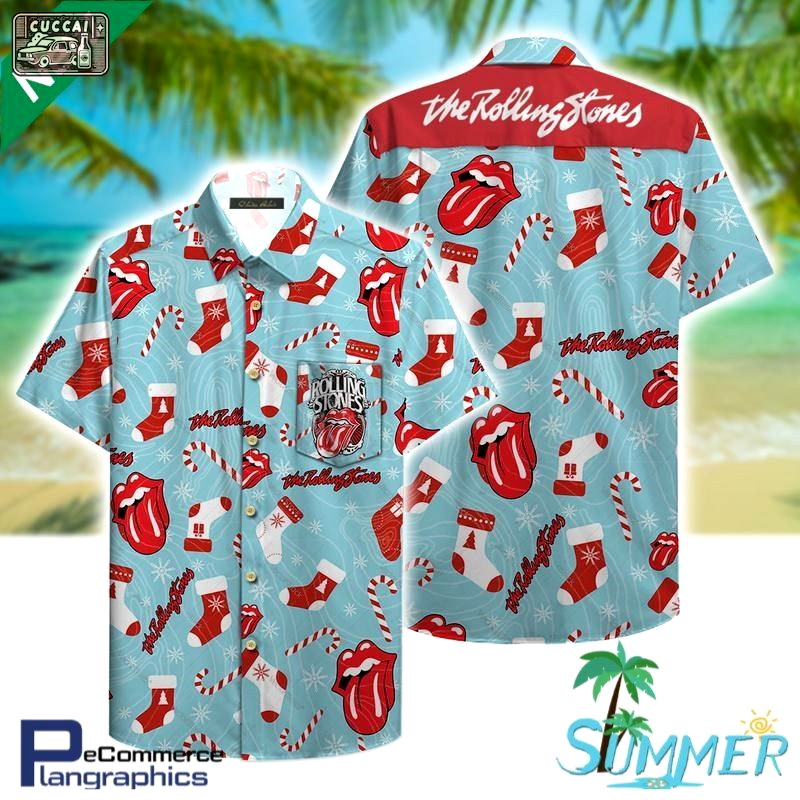 The rolling stones all over print aloha shirt hawaiian aloha shirt hawaiian shorts beach short shirt Hawaii Shirt Shorts & Flip Flops
