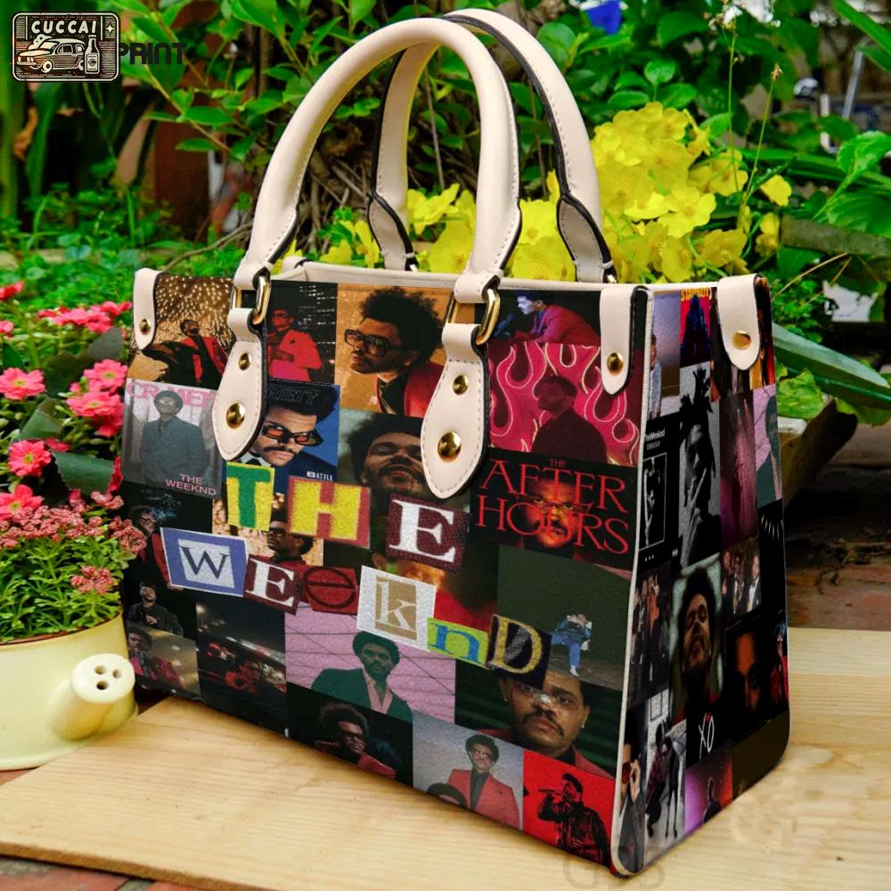 The weeknd leather bag for women gift 1622 Women Leather Hand Bag
