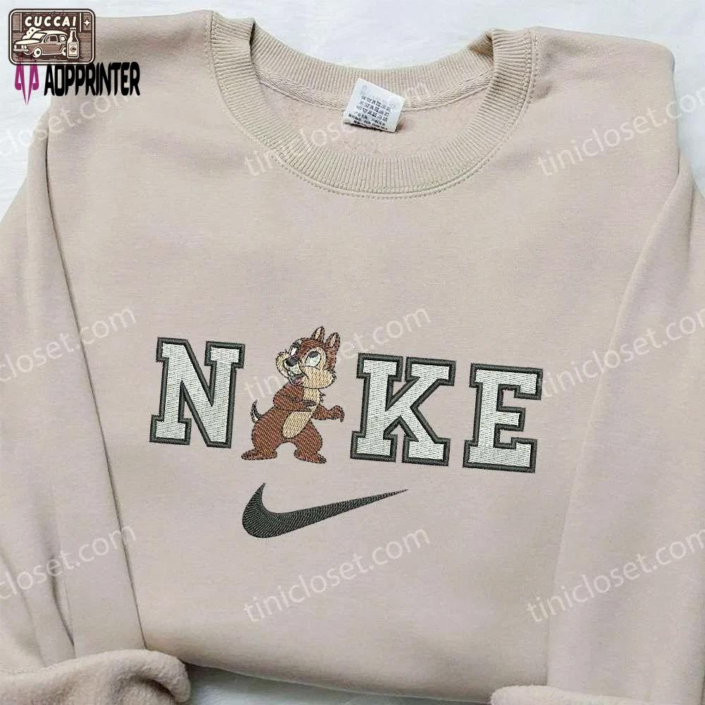 Theodore seville x nike embroidered shirt – chipmunk custom design Embroidered Shirt