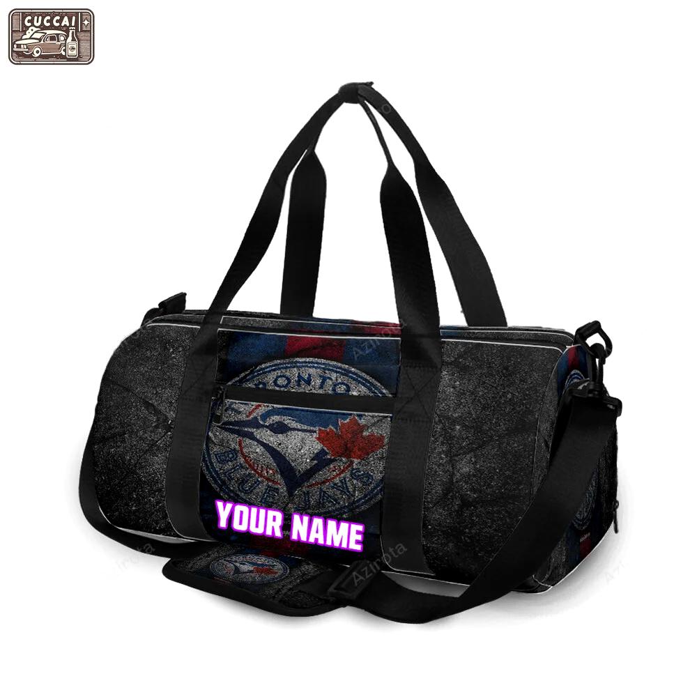 Toronto blue jays russell bird crack stone personalized name travel bag gym bag 2440 Travel Bag