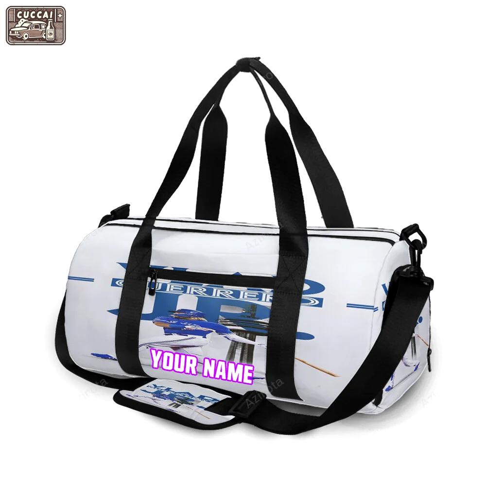 Toronto blue jays vladimir guerrero jr1 personalized name travel bag gym bag 2571 Travel Bag
