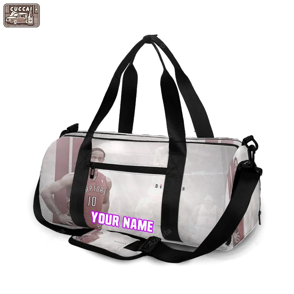 Toronto raptors demar derozan3 personalized name travel bag gym bag 2397 Travel Bag