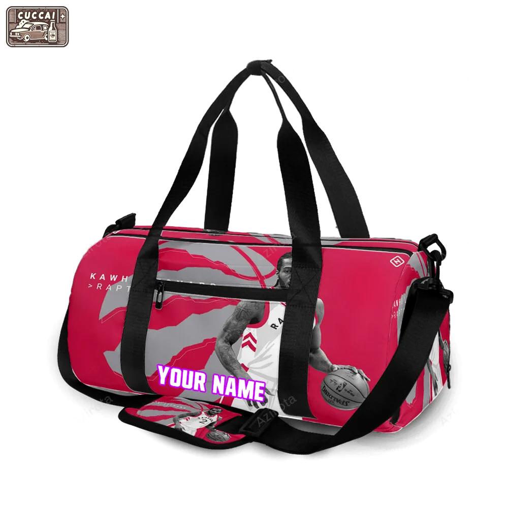 Toronto raptors kawhi leonard1 personalized name travel bag gym bag 2446 Travel Bag