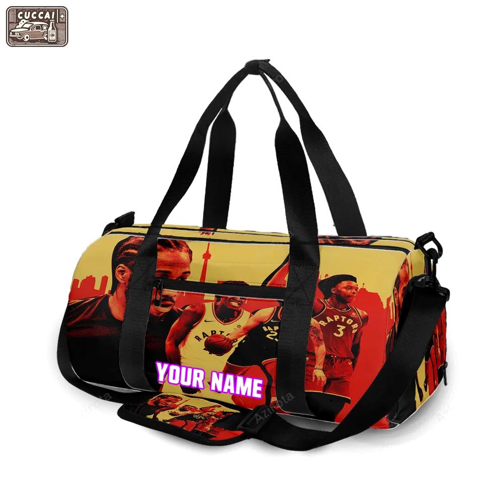 Toronto raptors kawhi leonard2 personalized name travel bag gym bag 2490 Travel Bag