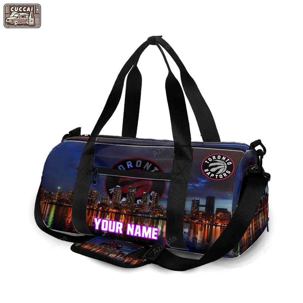 Toronto raptors night city personalized name travel bag gym bag 2418 Travel Bag
