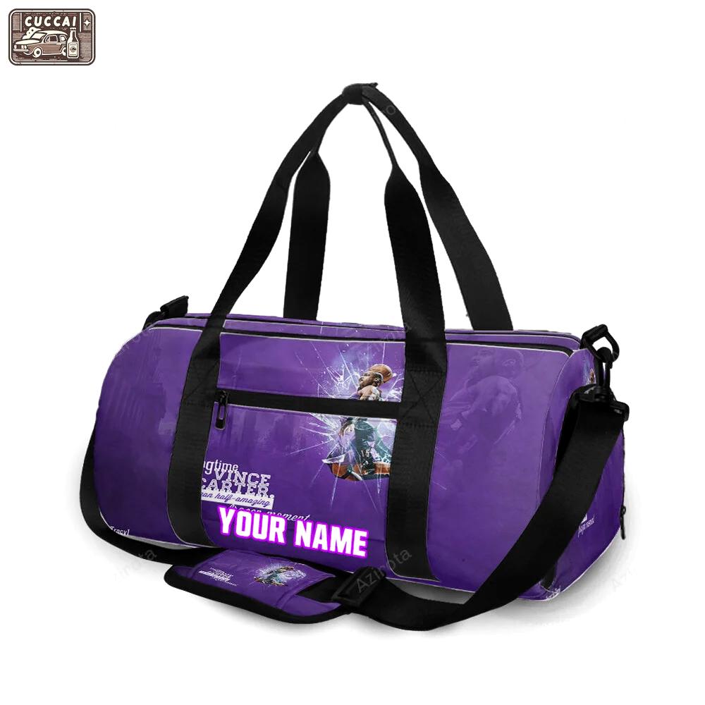 Toronto raptors vince carter1 personalized name travel bag gym bag 2529 Travel Bag