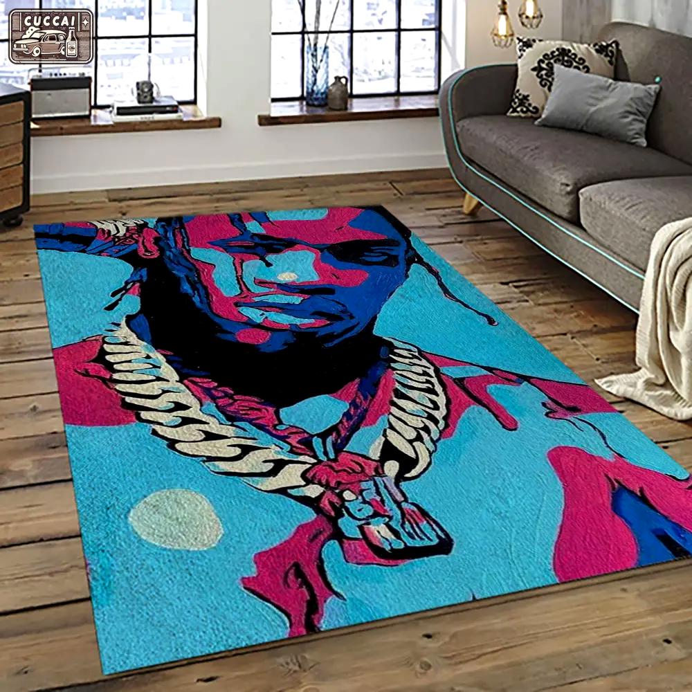 Travis scott rapper hiphop music retangle carpet area rug home decor best gift for fan and friends tst34 Rectangle Rug