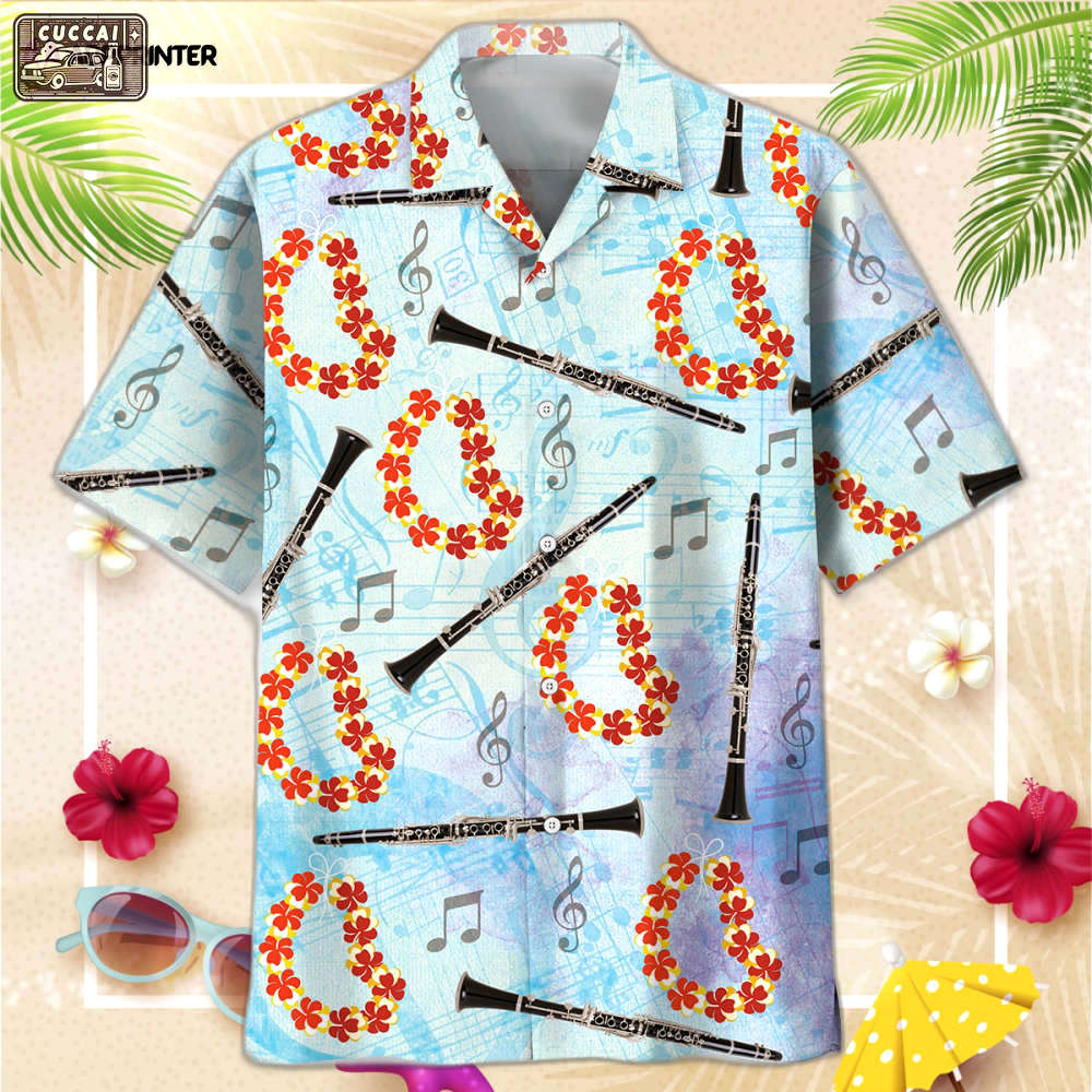 Tropical flute hawaiian shirt, gift for men women men Hawaii Shirt