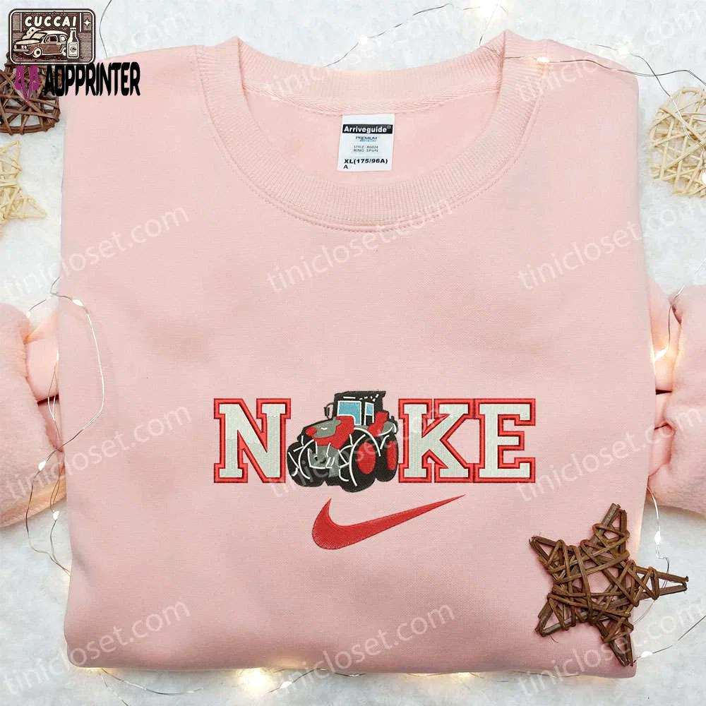 Truck x nike embroidered sweatshirt: transportation shirt the best gift Embroidered Shirt