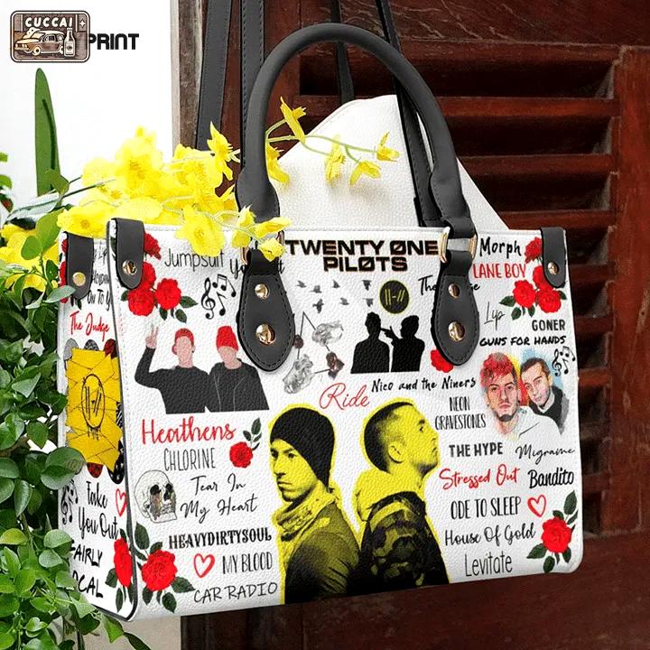 Twenty one pilots leather bag for women gift 930 Women Leather Hand Bag