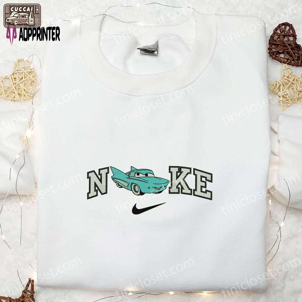 Unique nike x flo cars embroidered sweatshirt disney pixar hoodie & custom t-shirt Embroidered Shirt