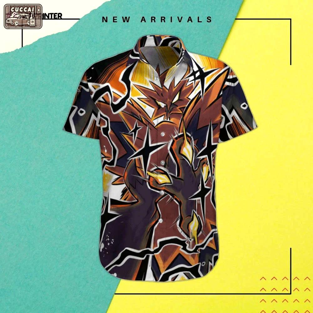 Unleash your style with pokemon zapdos hawaiian shirt – vibrant design for pokemon fans Hawaii Shirt