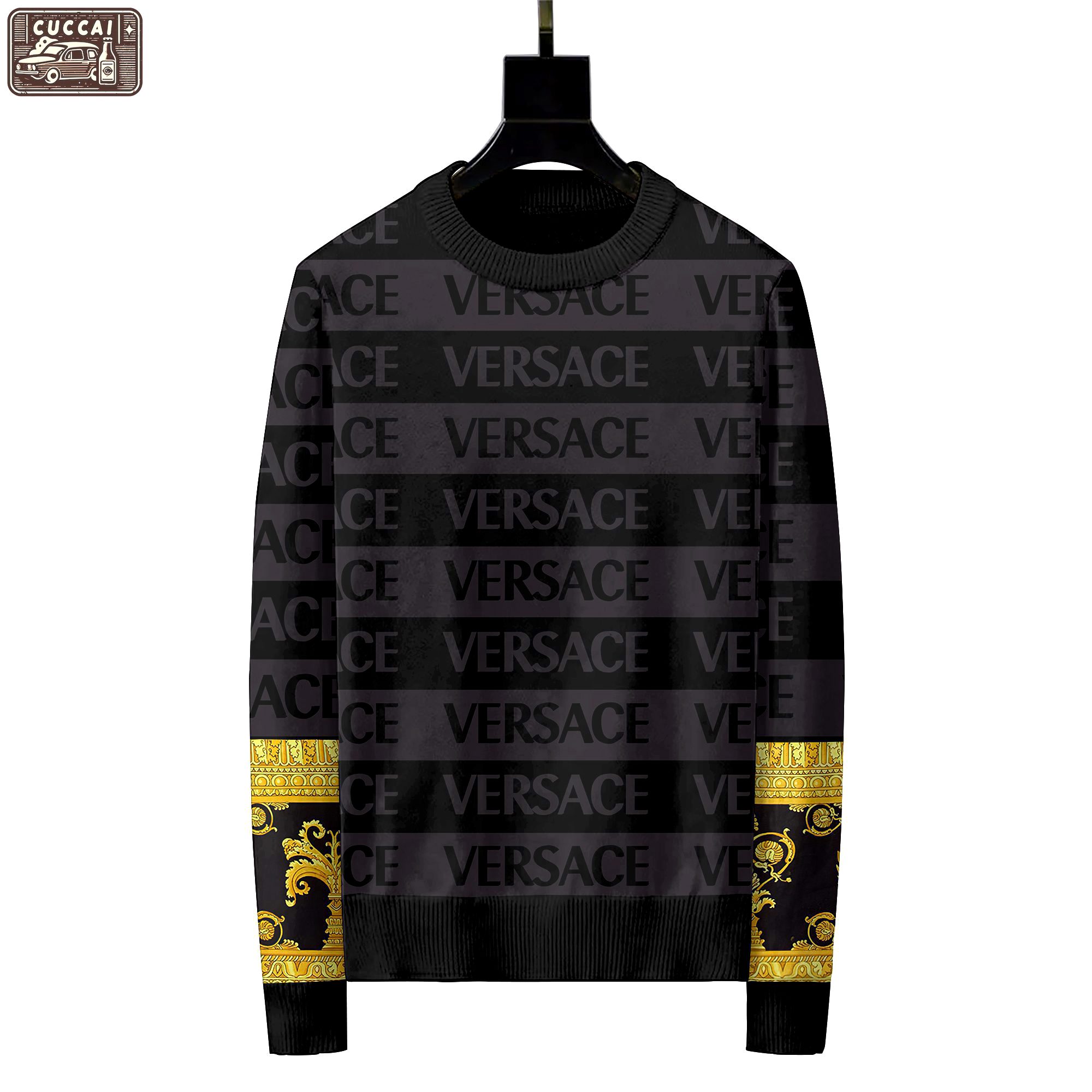 Versace luxury ugly sweater for winter hot 2024  style 281 Christmas Ugly Sweater