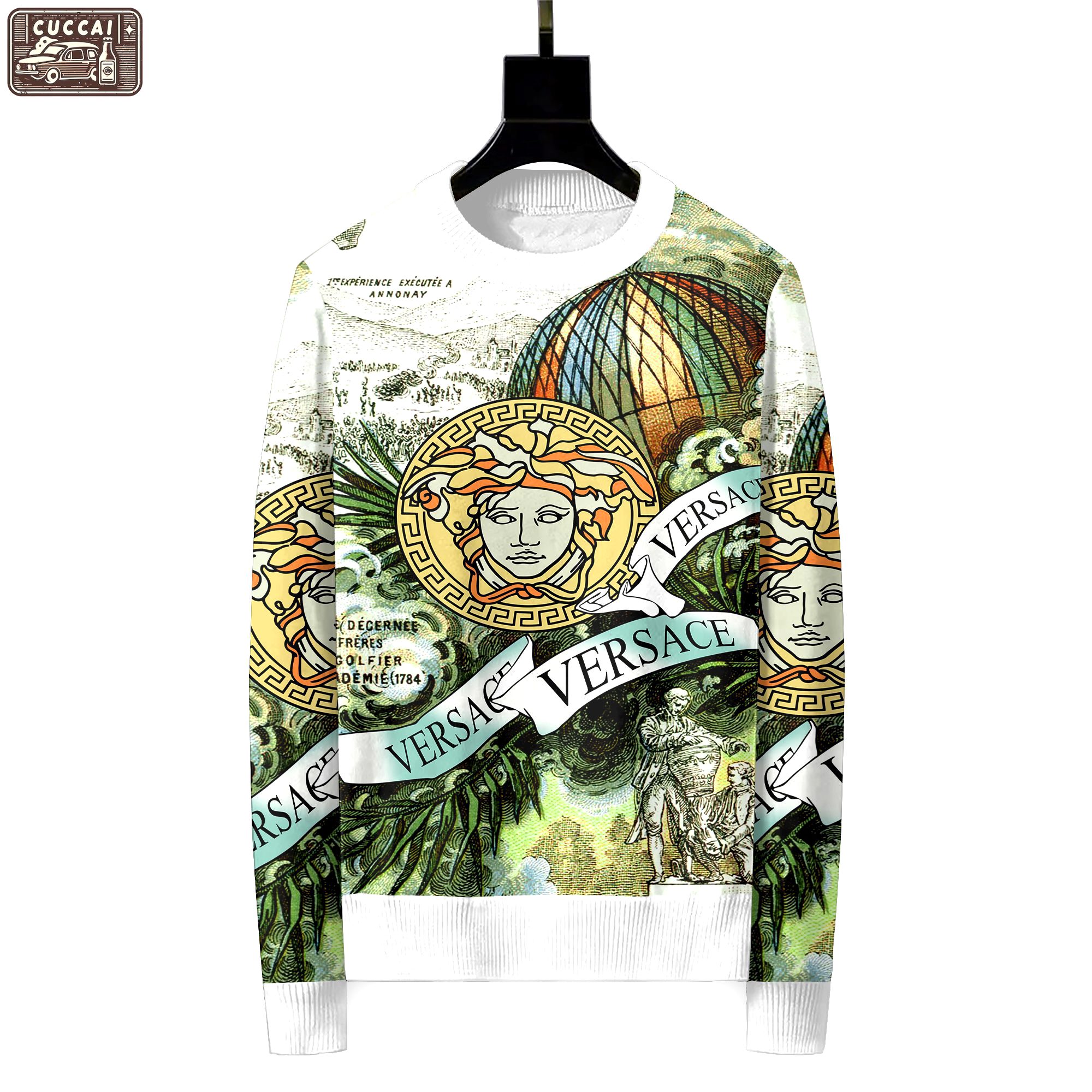 Versace luxury ugly sweater for winter hot 2024  style 461 Christmas Ugly Sweater