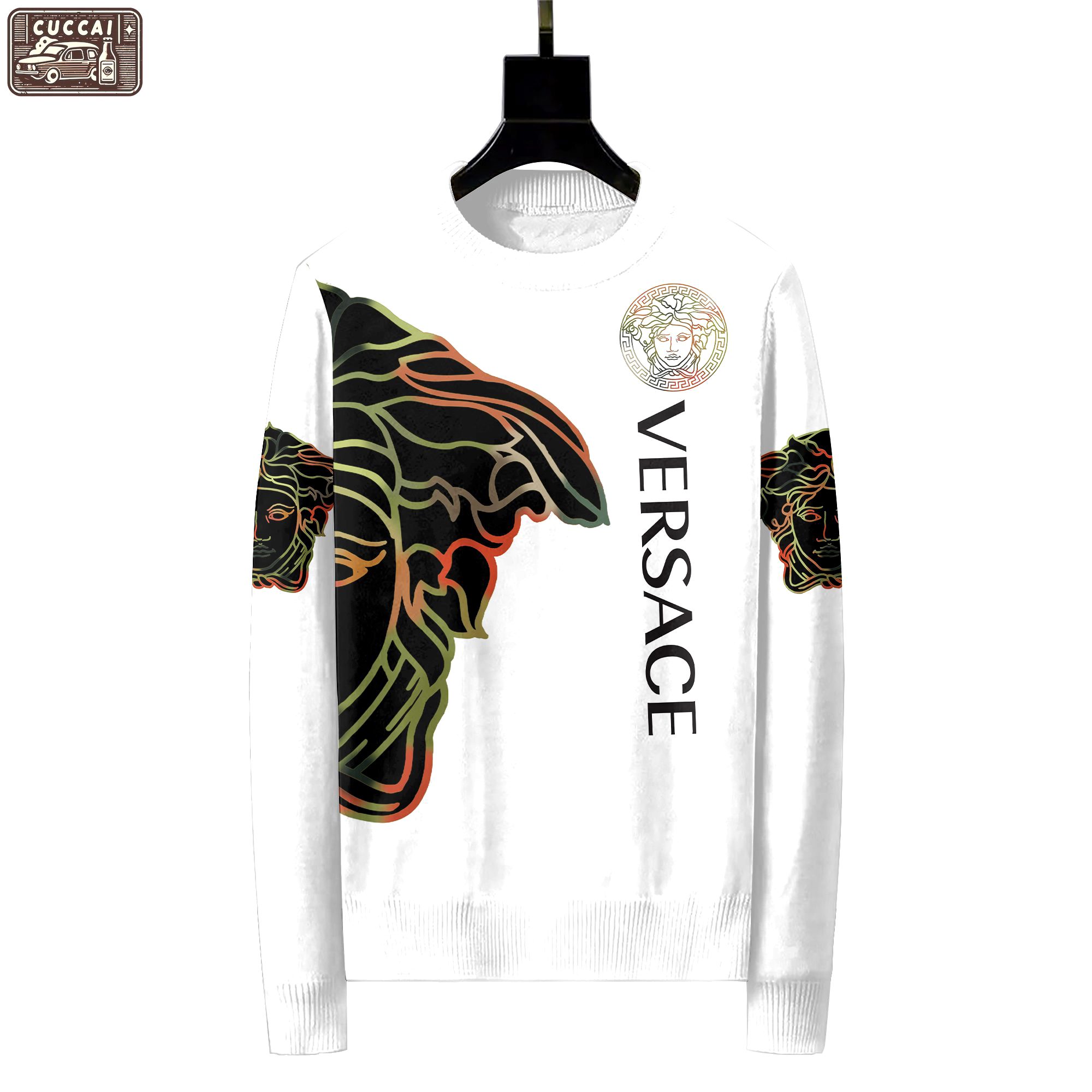 Versace luxury ugly sweater for winter hot 2024  style 619 Christmas Ugly Sweater