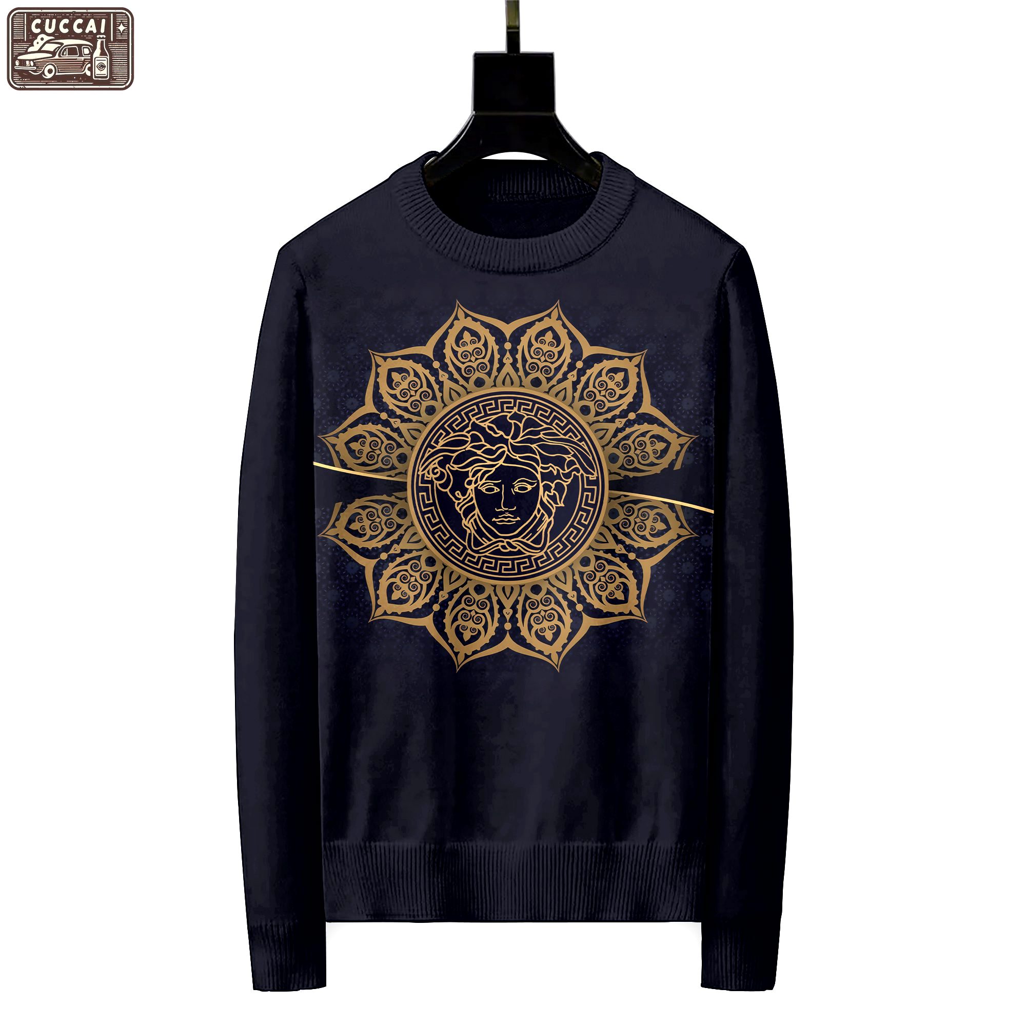 Versace luxury ugly sweater for winter hot 2024  style 716 Christmas Ugly Sweater