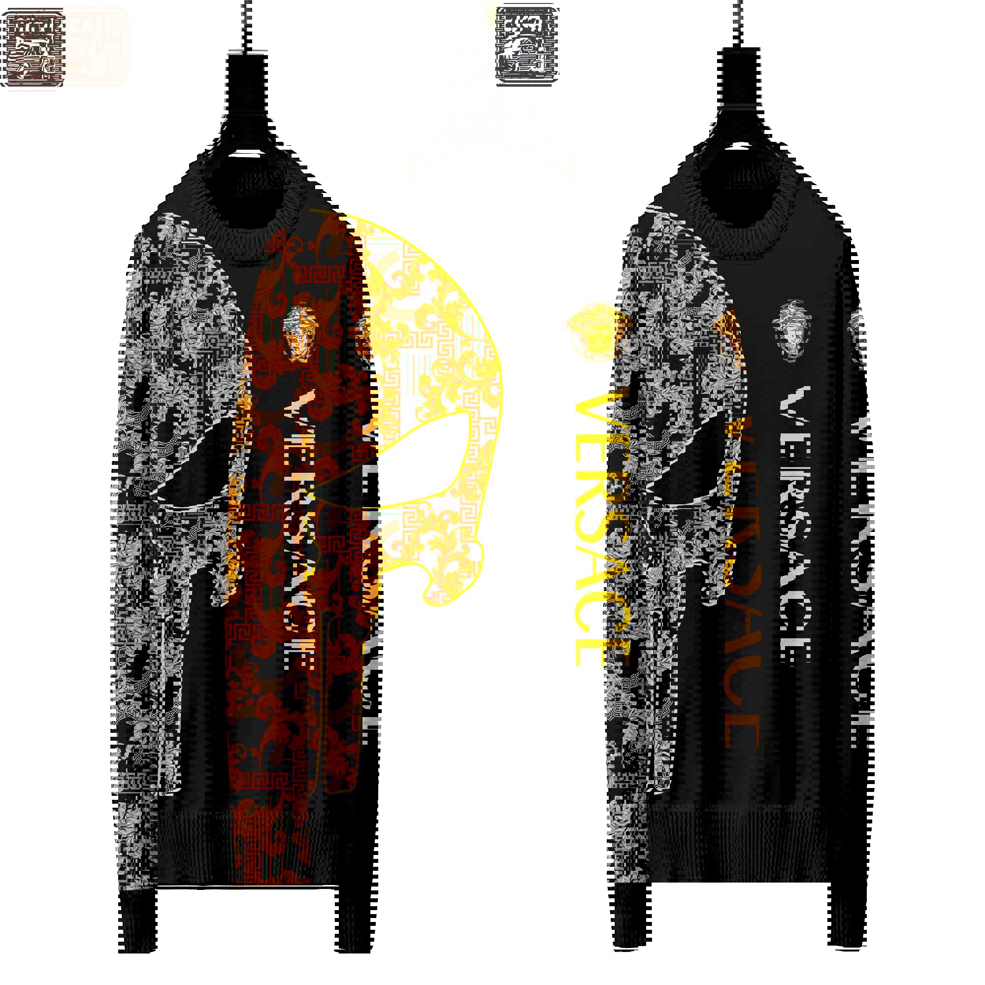 Versace luxury ugly sweater for winter hot 2025style 701 Christmas Ugly Sweater