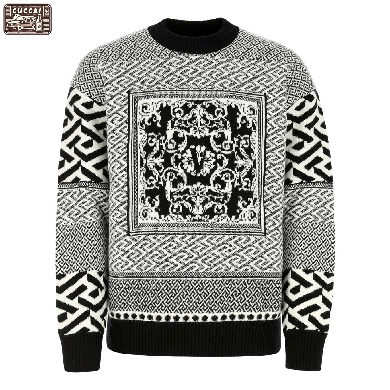 Versace luxury ugly sweater for winter hot 2025style 891 Christmas Ugly Sweater