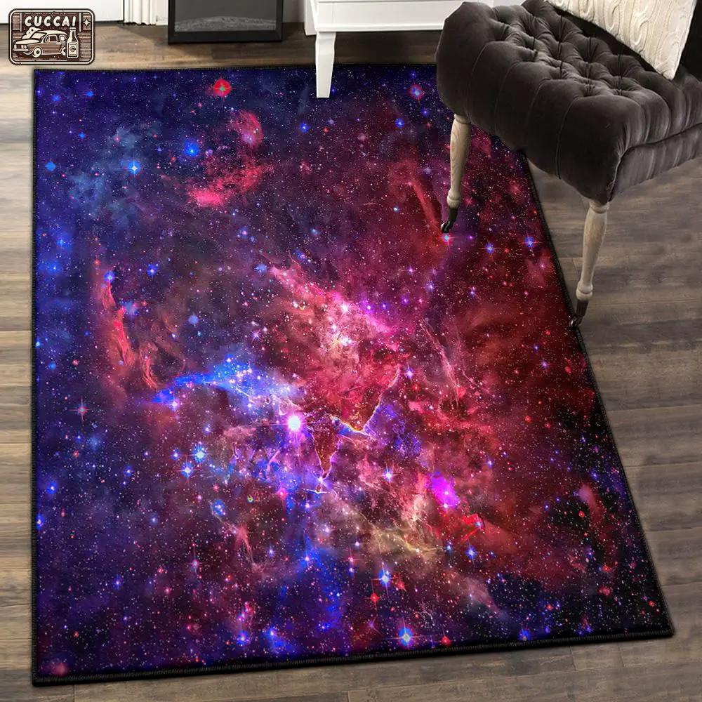 Violet bedroom rugs, red purple nebula galaxy space gs cl rug Rectangle Rug