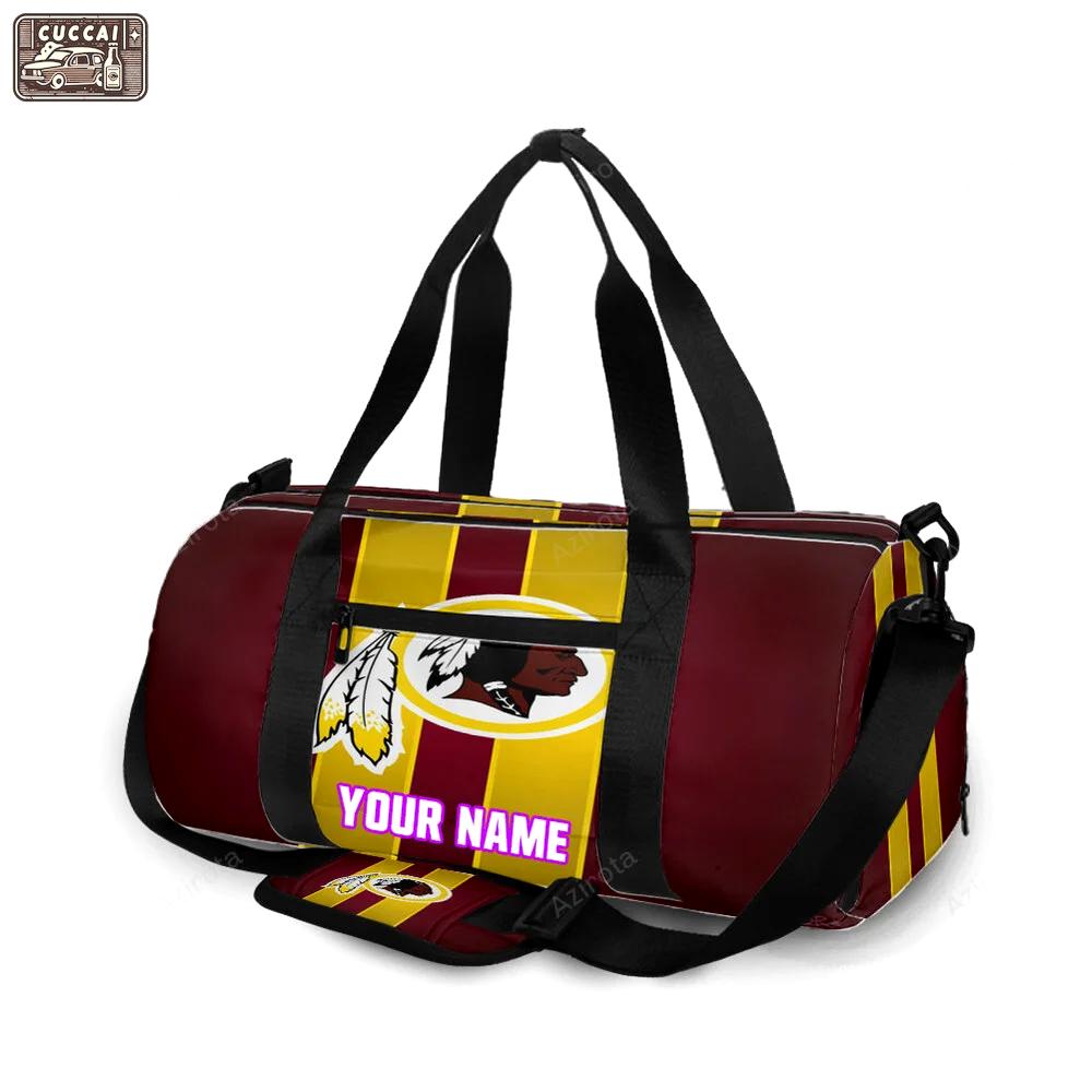 Washington football team red yellow1 personalized name travel bag gym bag 1917 Travel Bag