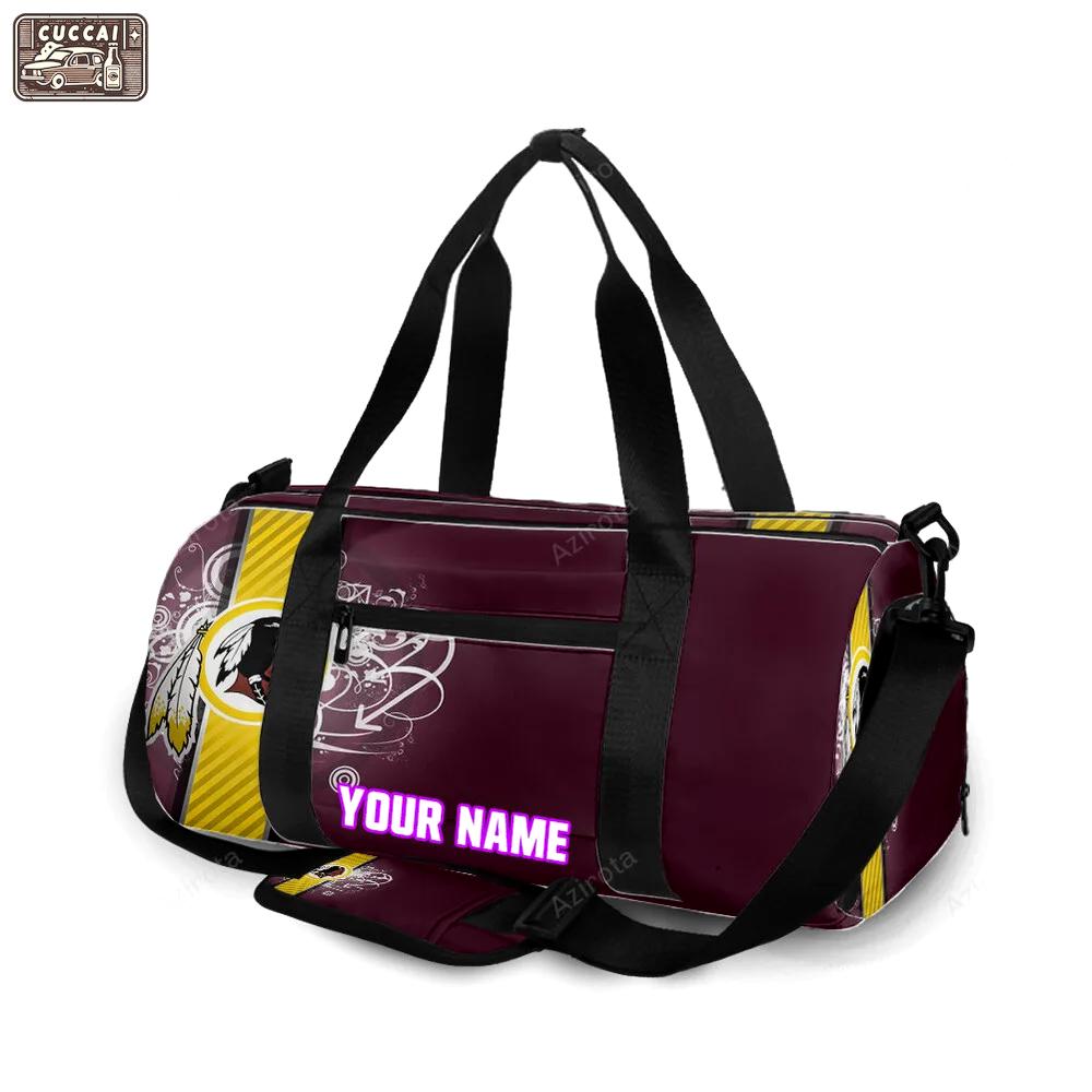 Washington football team red2 personalized name travel bag gym bag 2106 Travel Bag