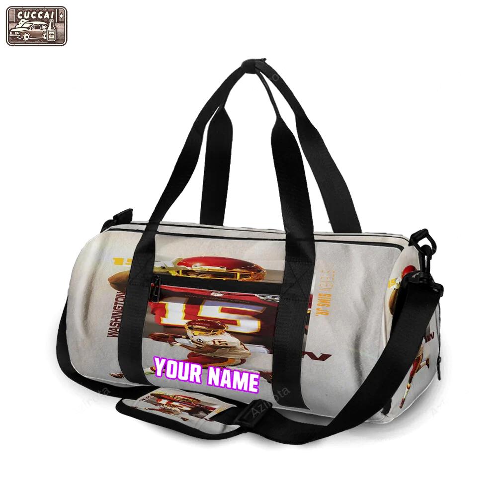 Washington football team steven sims1 personalized name travel bag gym bag 572 Travel Bag