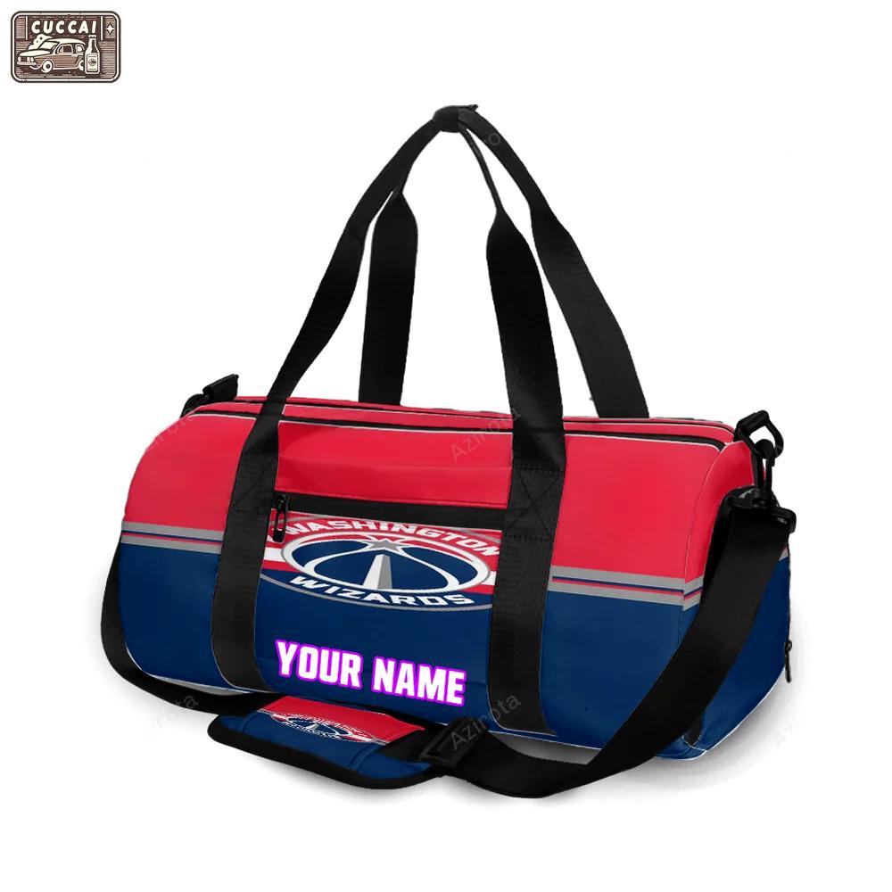 Washington wizards blue red1 personalized name travel bag gym bag 2584 Travel Bag