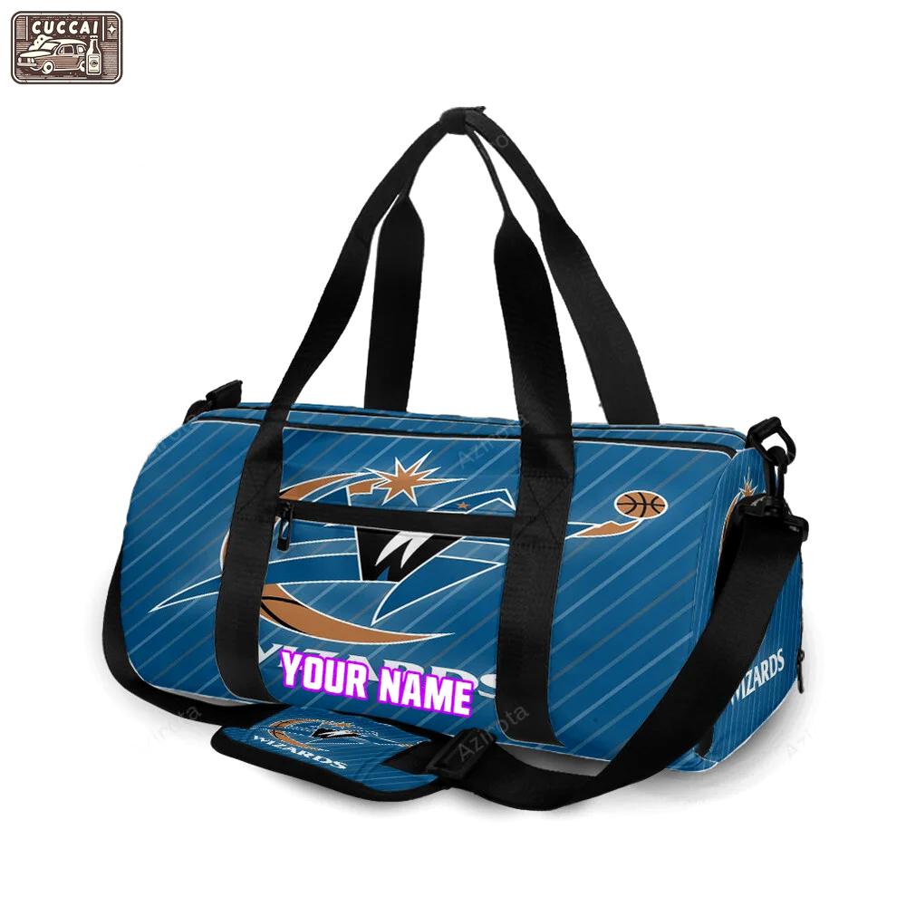 Washington wizards blue2 personalized name travel bag gym bag 2464 Travel Bag