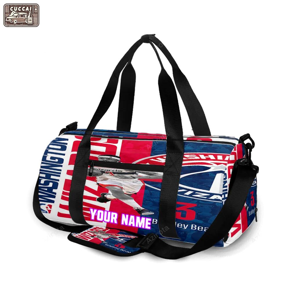 Washington wizards bradley beal3 personalized name travel bag gym bag 2447 Travel Bag