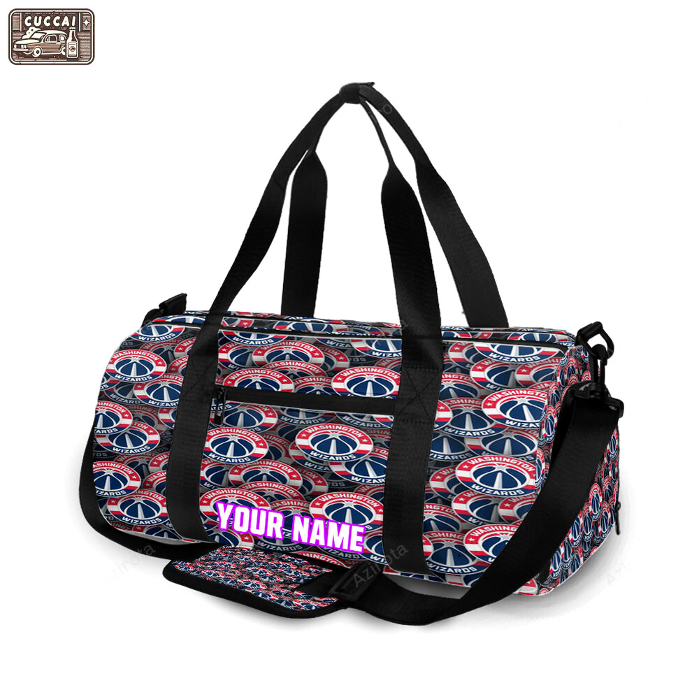 Washington wizards3 personalized name travel bag gym bag 2637 Travel Bag