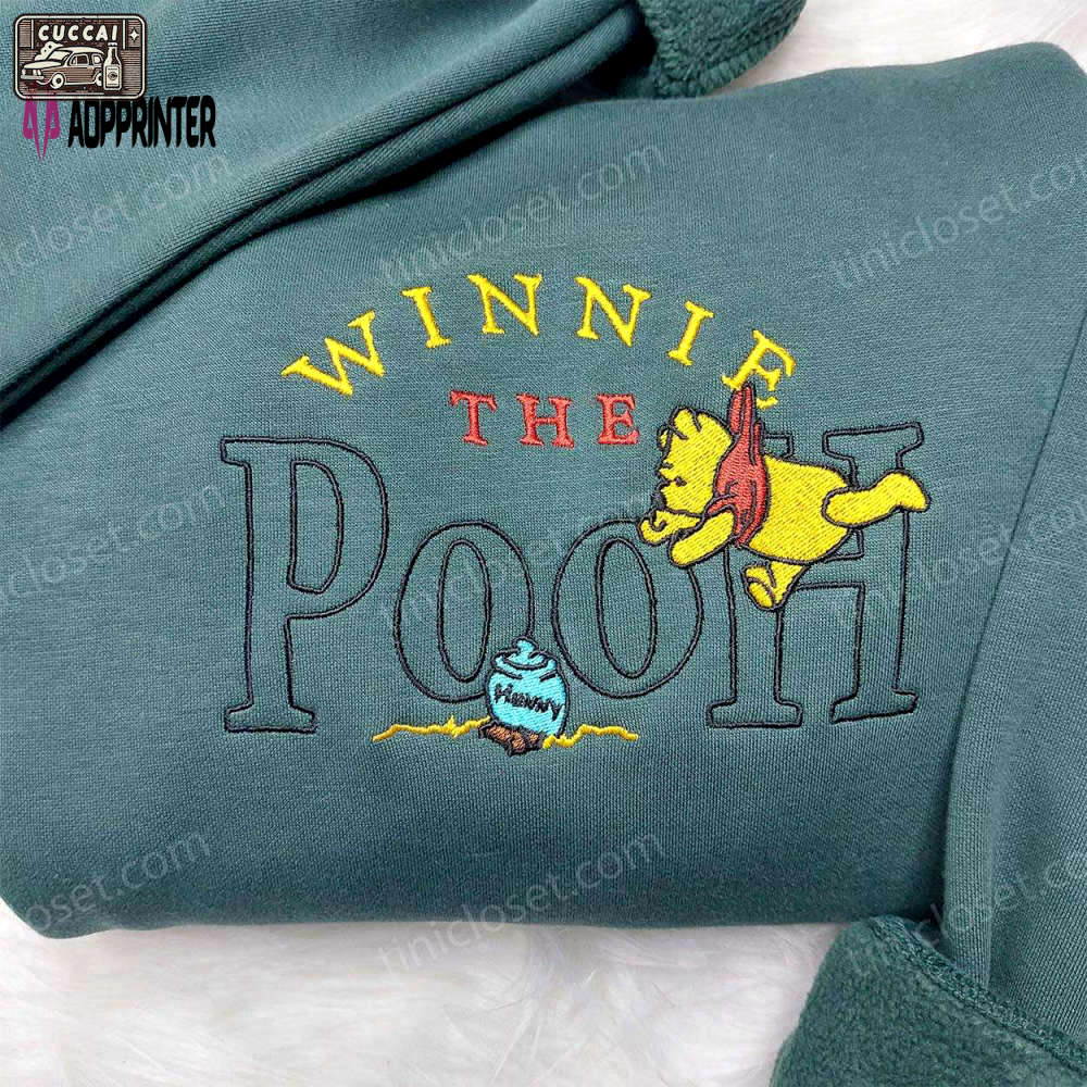 Winnie pooh & disney embroidered sweatshirt: best family gifts Embroidered Shirt