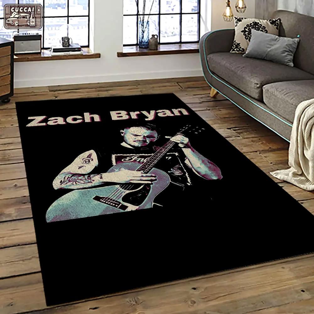 Zach bryan country rock music retangle carpet area rug home decor best gift for fan and friends zb21 Rectangle Rug