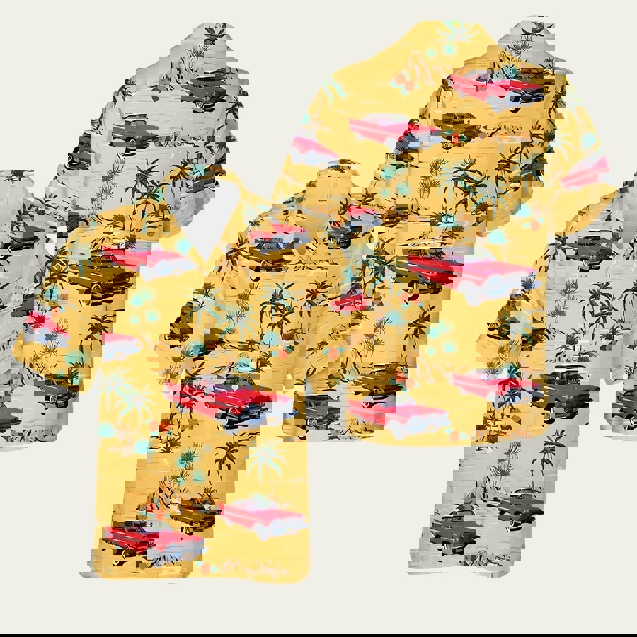 1958 plymouth fury hawaiian shirt Hawaii Shirt Shorts & Flip Flops