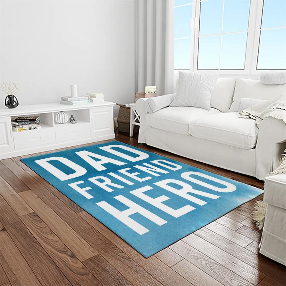 A letter to father, thanks gift to the best dad ever quote area rug meaningful gift for father’s day 13 Rectangle Rug
