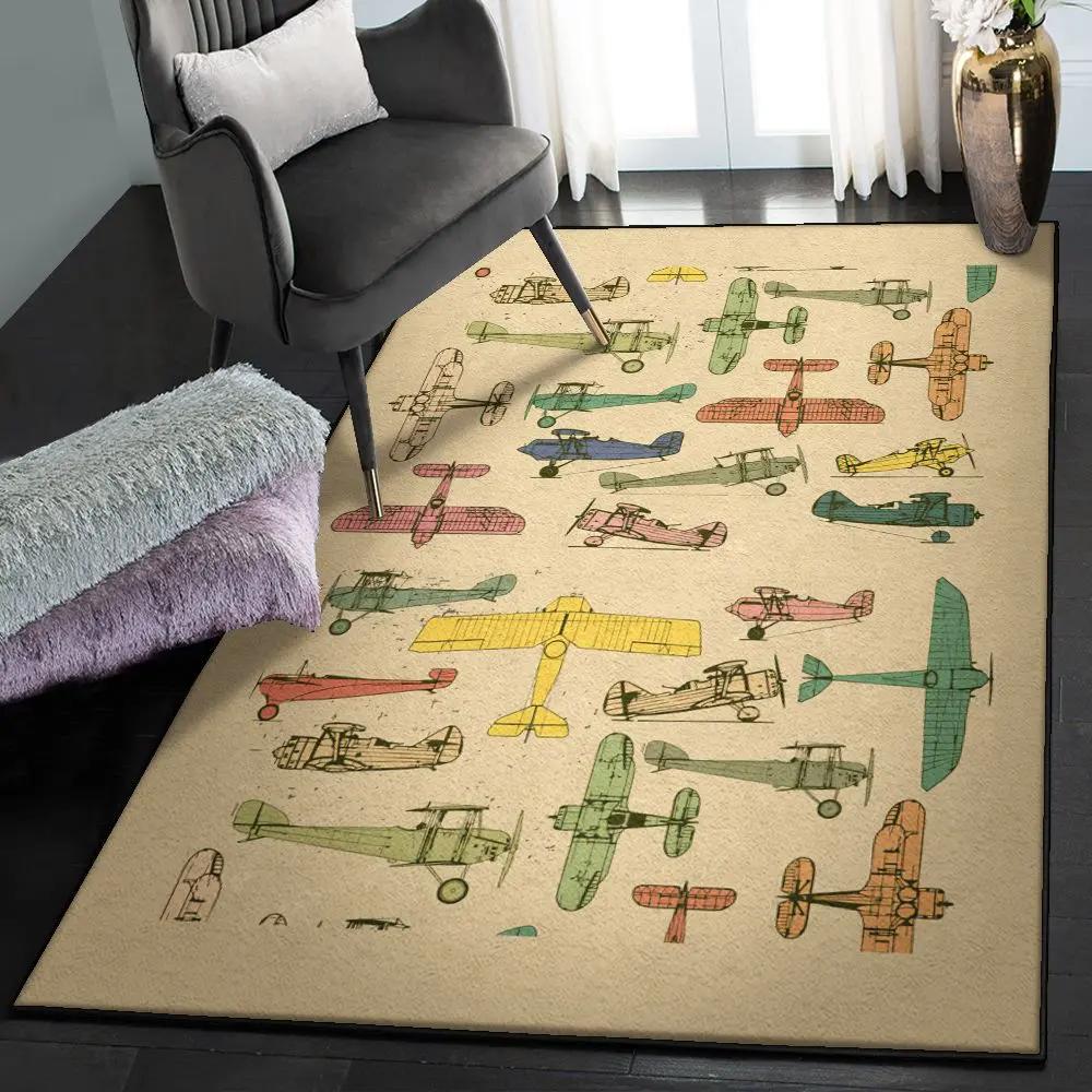 Aircraft non shedding area rug, airplane gs cl rug Rectangle Rug